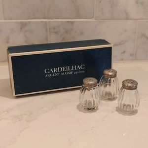 Christofle Cardeilhac Sterling Silver (0.950) Salt Shakers Vintage from France
